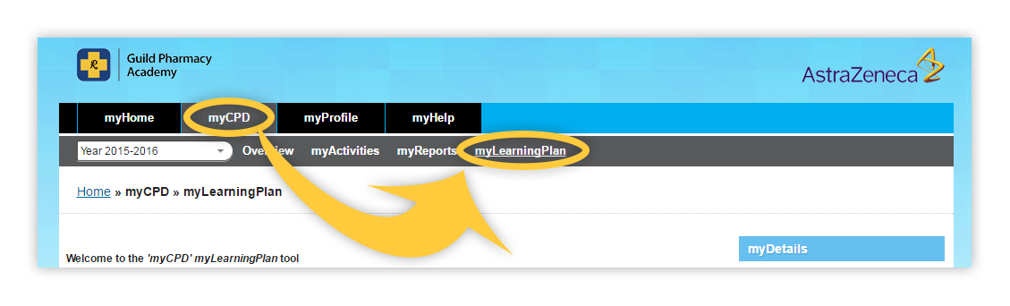 Accessing myLearning Plan